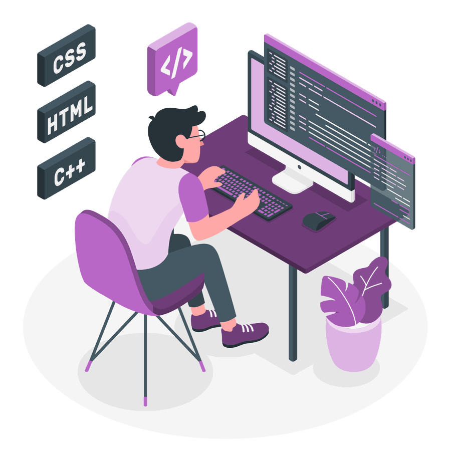 Web design interface preview with creative layout